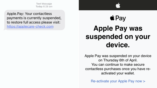 apple text message scam