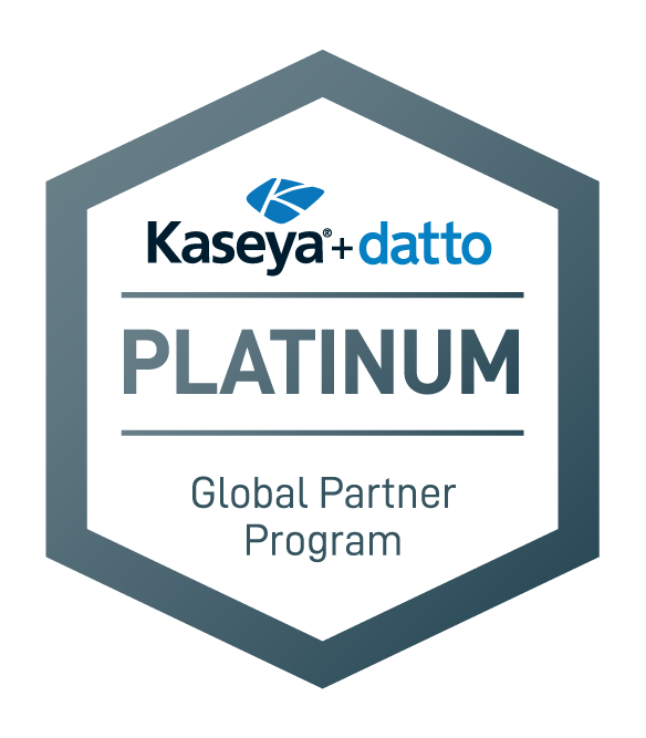 Kaseya Datto Platinum Global Partner Program Badge